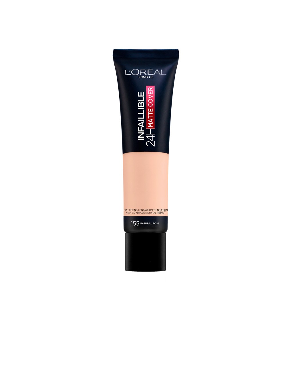 INFAILLIBLE 24H matte cover foundation 155-natural rose
