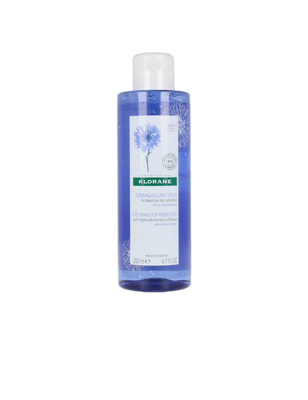 EYE MAKE-UP REMOVER with organically farmed cornflower 200 m