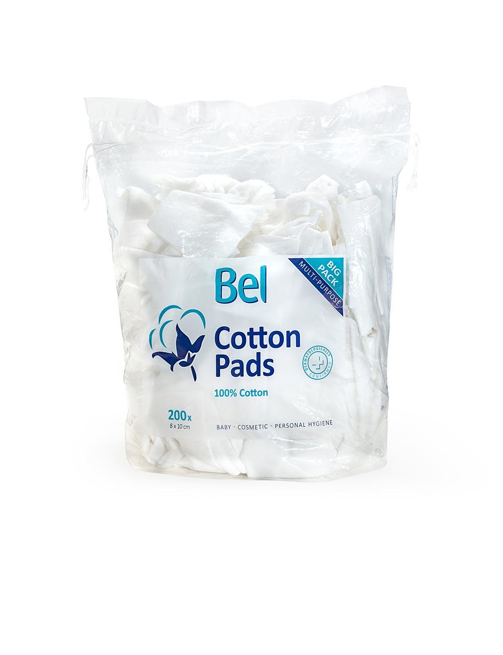 BEL Pads 100% coton 8x10 cm X200 NE123980