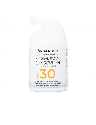 Crème solaire visage NATURAL&ORGANIC SPF30 50 ml