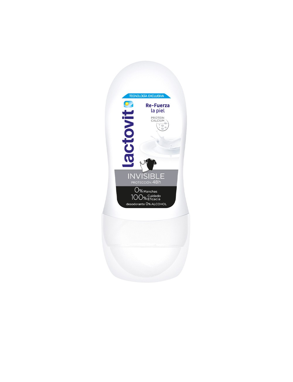 LACTOVIT Déodorant roll-on invisible anti-tâches 50 ml
