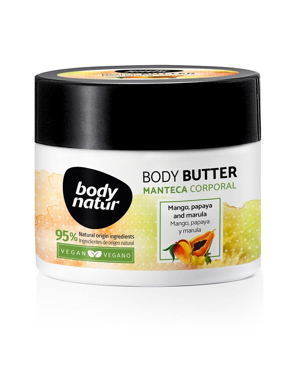 BODY butter manteca corporal mango, papaya y marula 200 ml