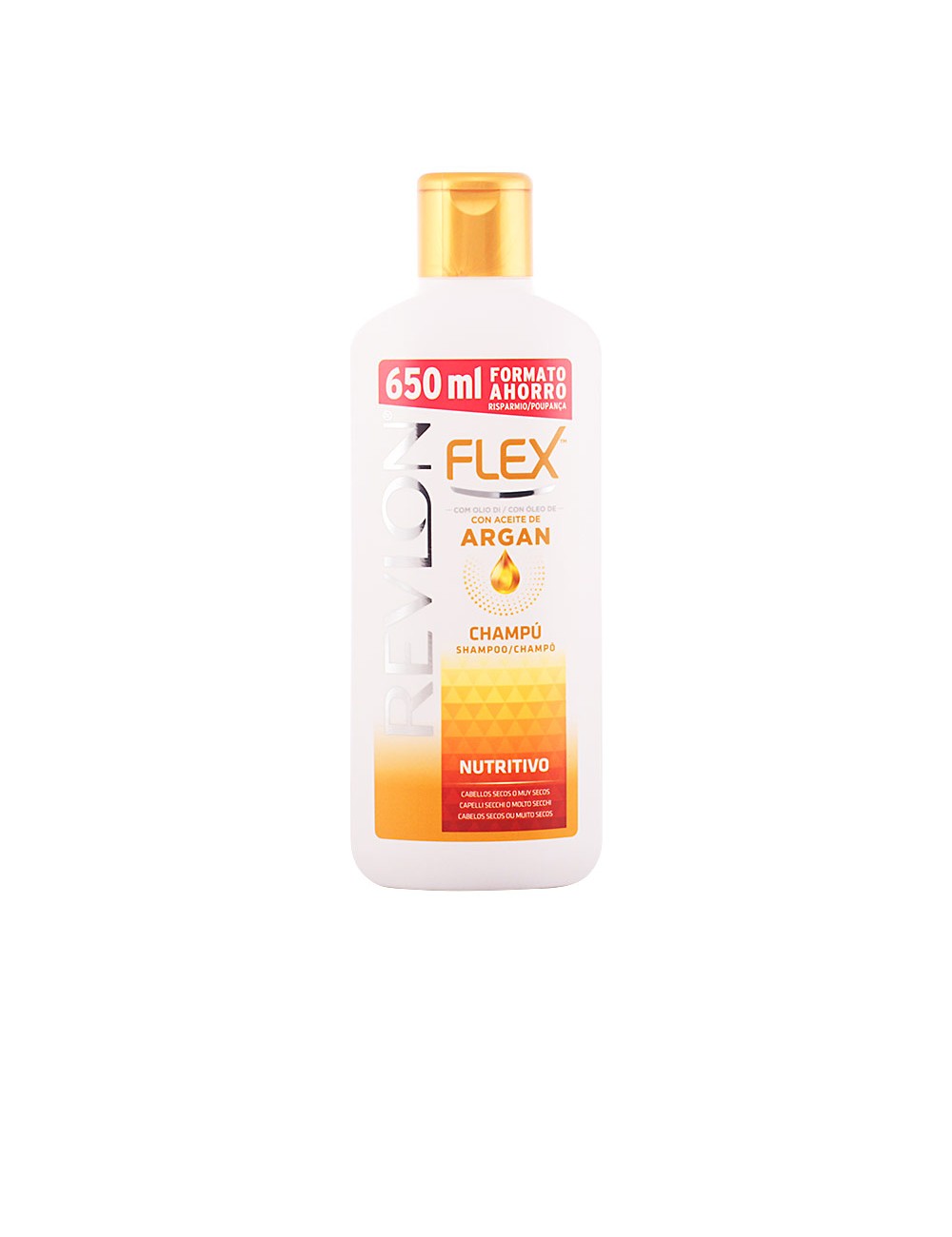 FLEX  Shampoing Kératine nourishing argan oil 650 ml