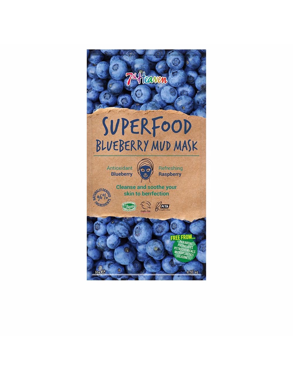 SUPERFOOD blue berry mud mask 10 gr