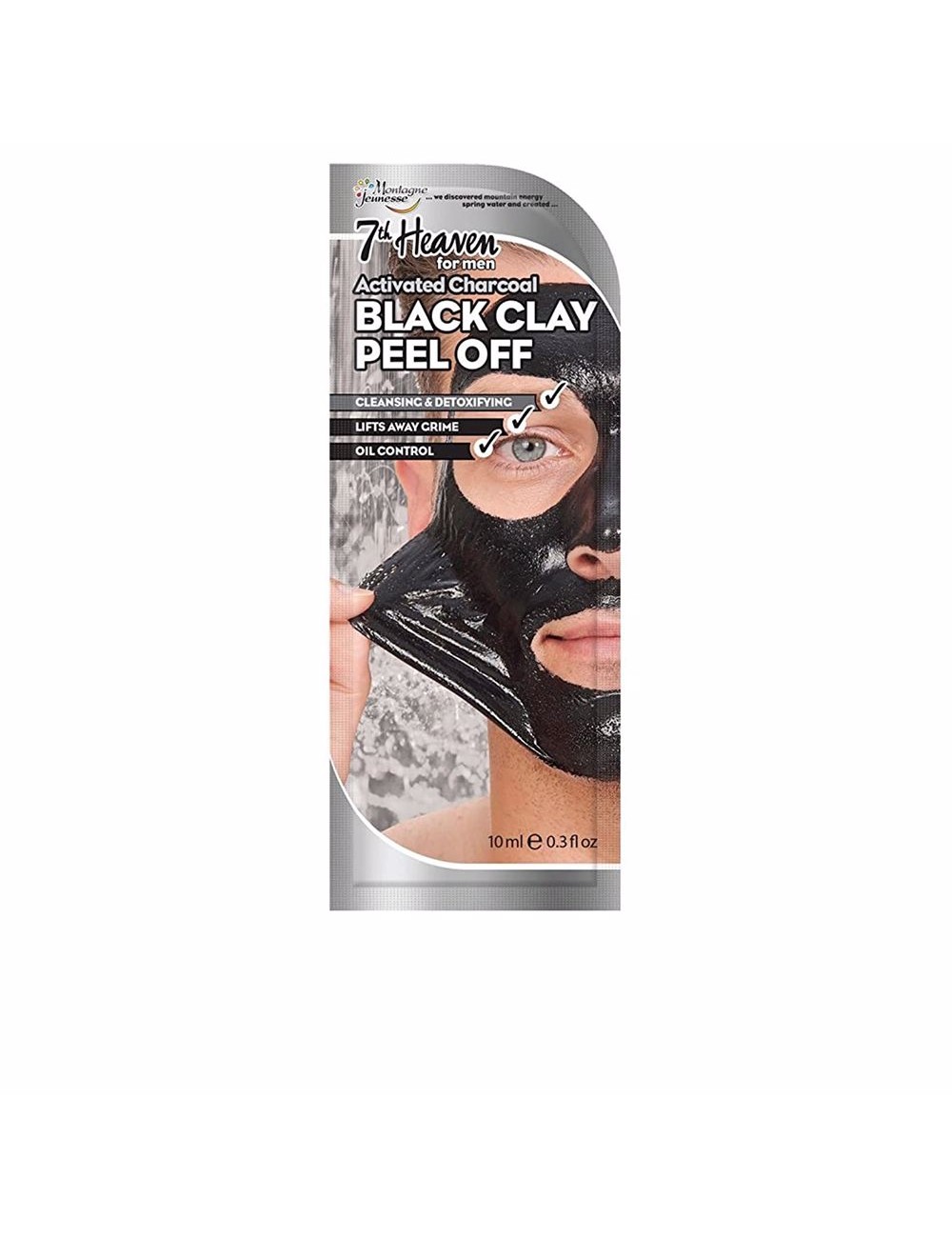 FOR MEN BLACK CLAY Masque peel-off 10 ml