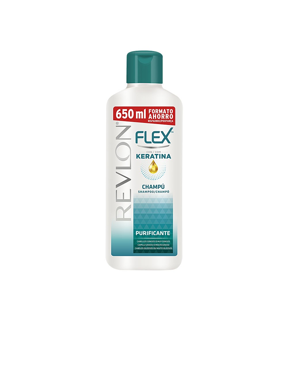 FLEX  Shampoing Kératine purifiant oily hair 650 ml