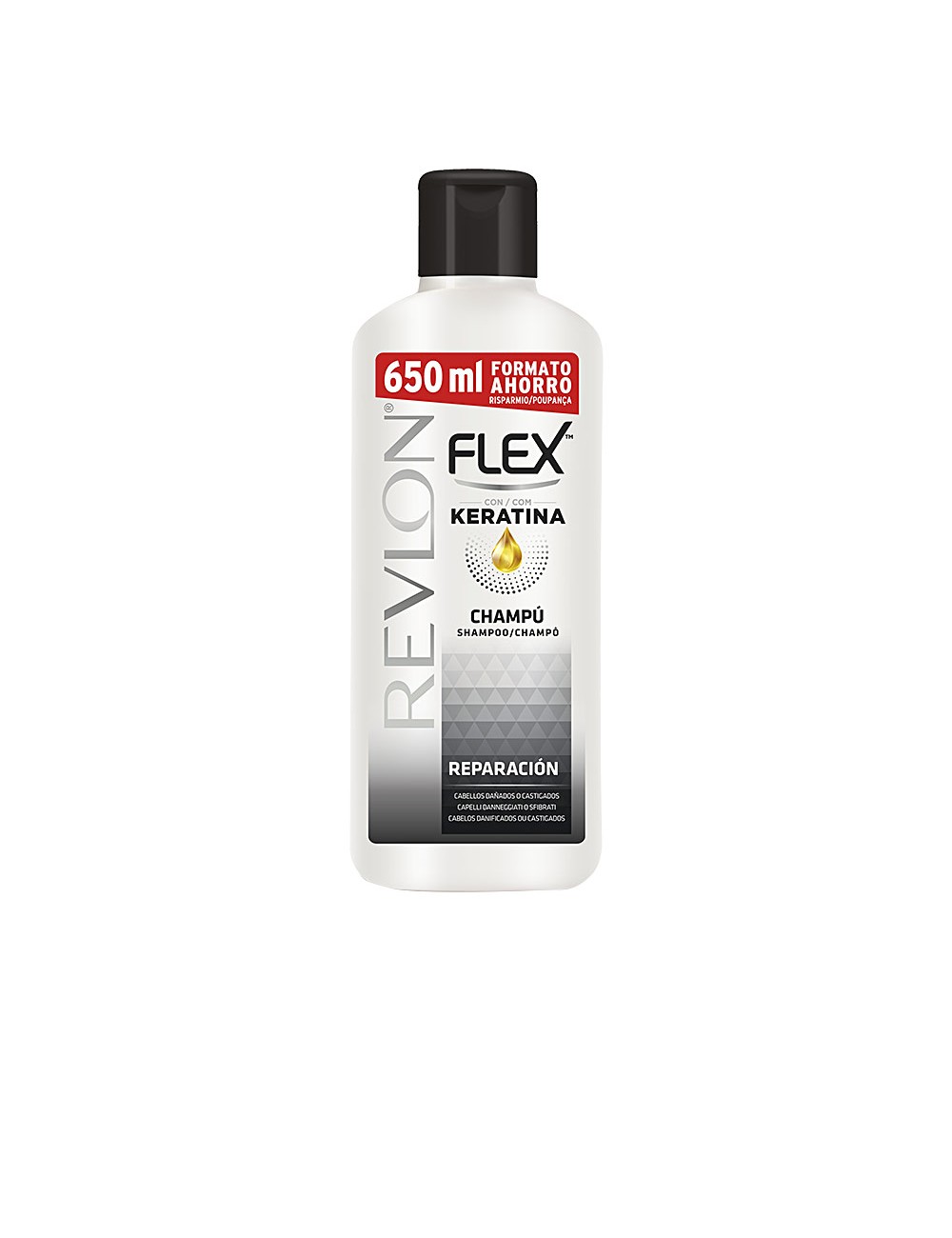 FLEX KERATIN Shampoing réparateur cheveux secs 650 ml NE63126