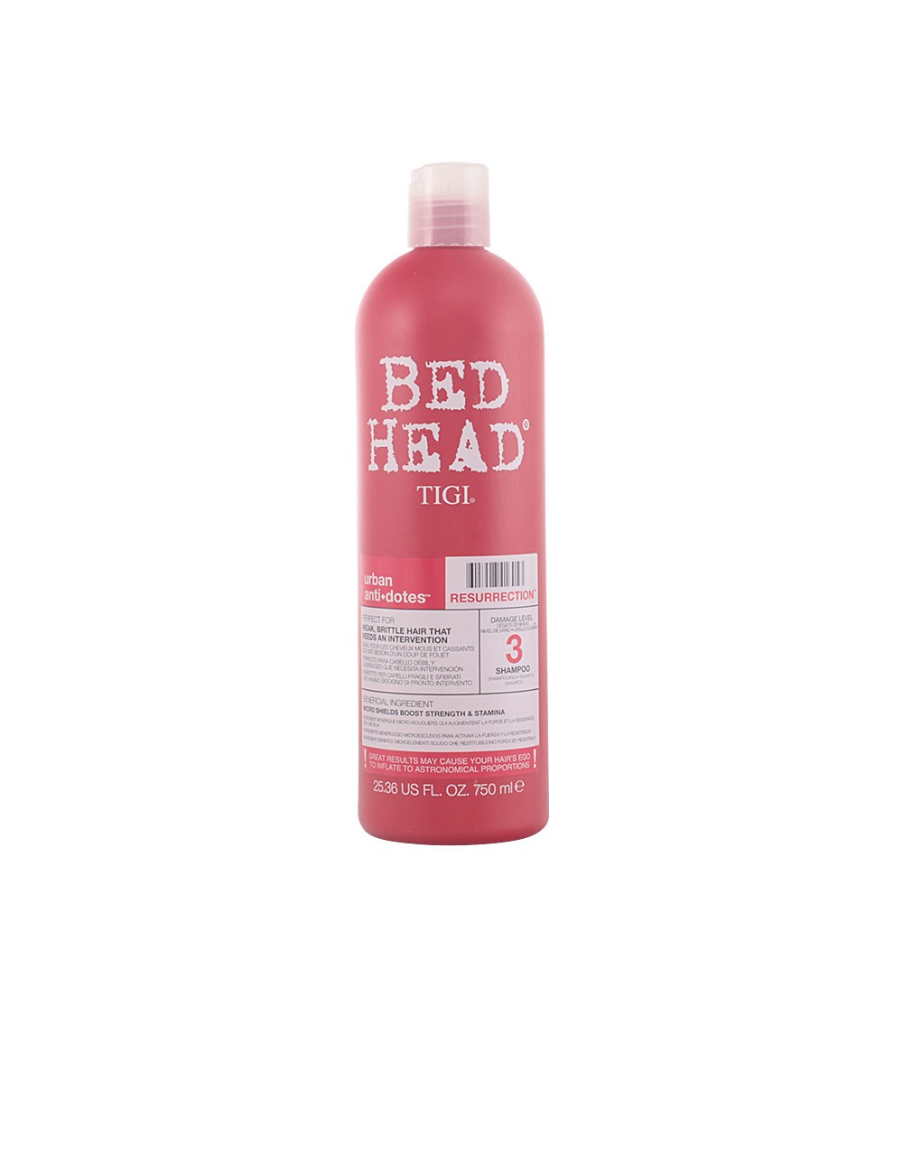 BED HEAD urban anti-dotes resurrection shampoo 750ml