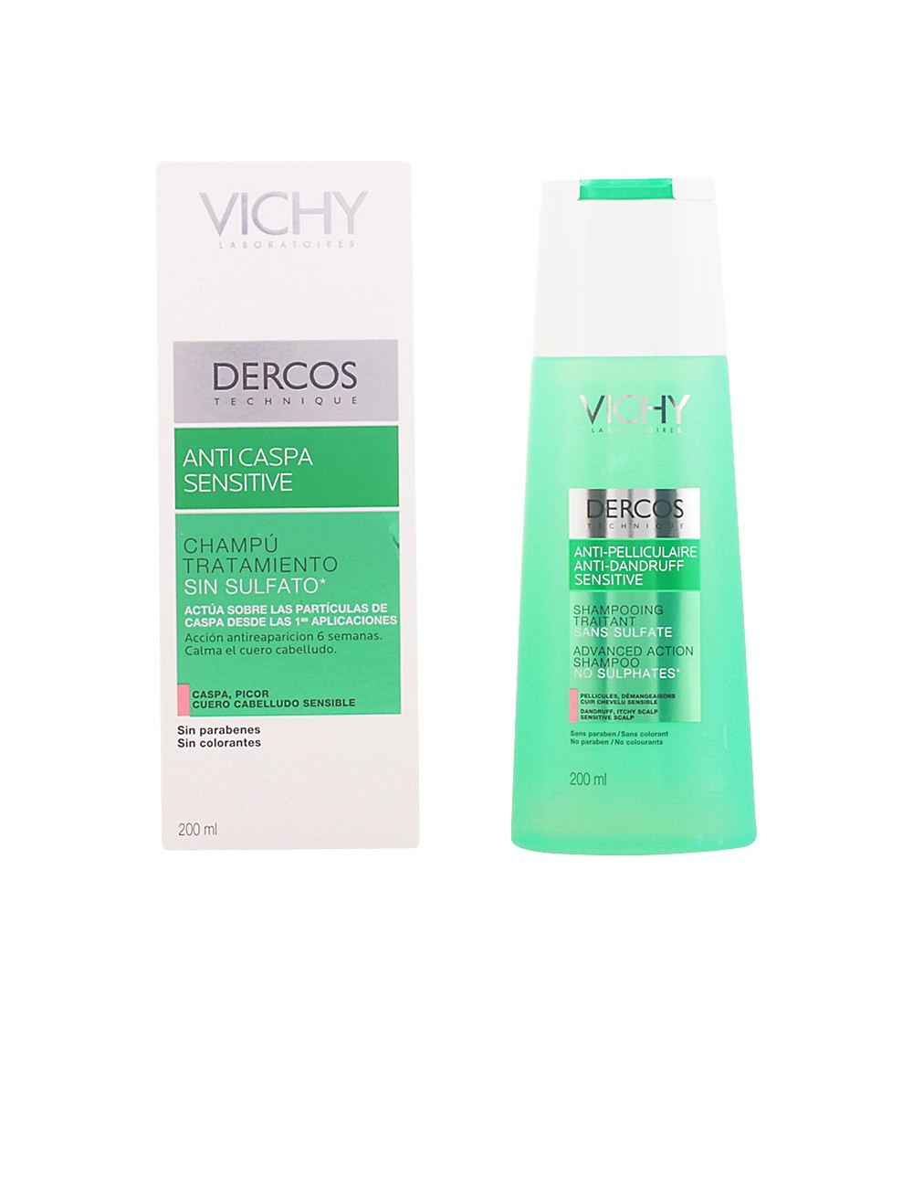 DERCOS anti-pelliculaire sensitive shampooing traitant 200ml NE76780