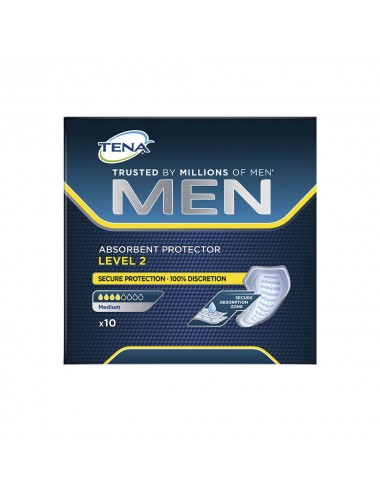 TENA MEN LEVEL 2 protector 100% absorbente 10 u
