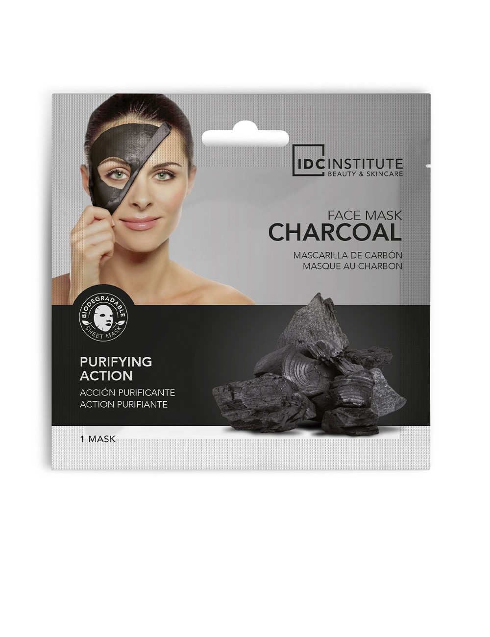 CHARCOAL BLACK HEAD TISSUE MASK LOTE 12 pièces