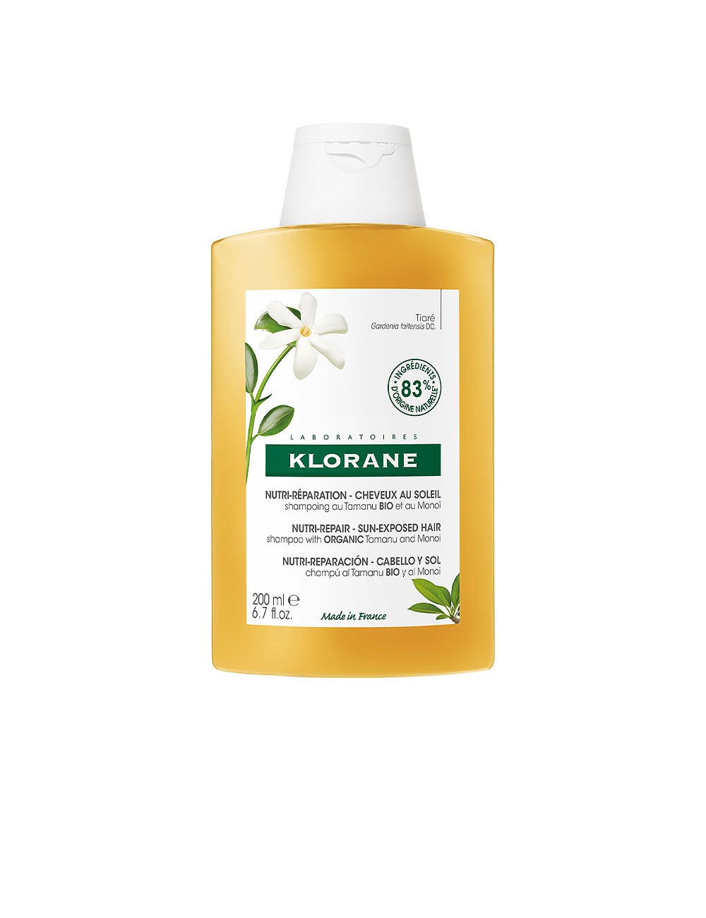 POLYSIANES MONOÏ Y TAMANU BIO shampooing nourrissant 200 ml