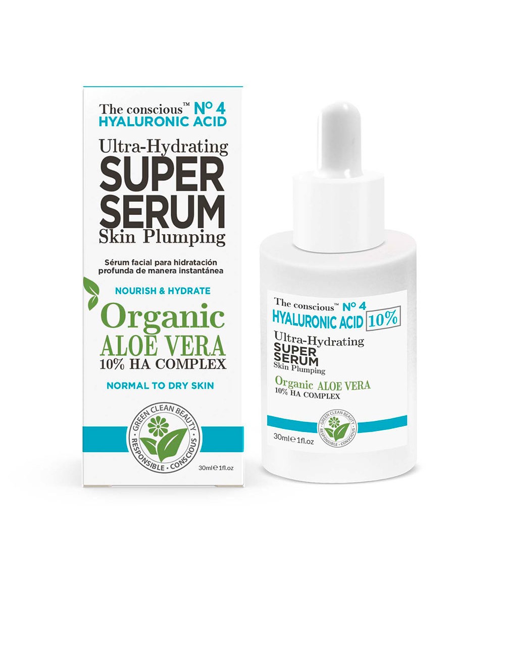 HYALURONIC ACID ultra-hydrating super serum organic aloe vera 30 ml