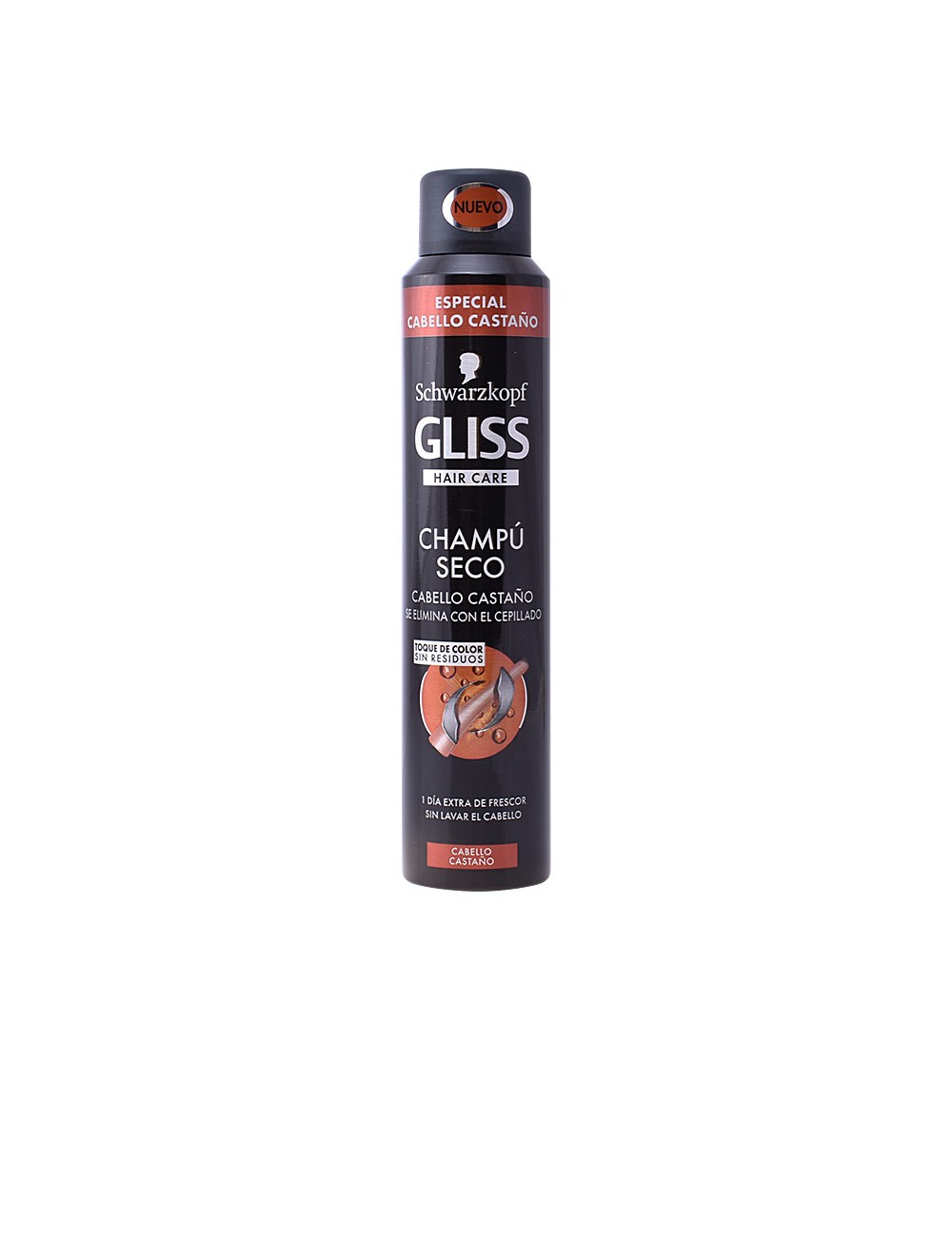 GLISS COLOR Shampoing cheveux colorésing sec castaño 200 ml
