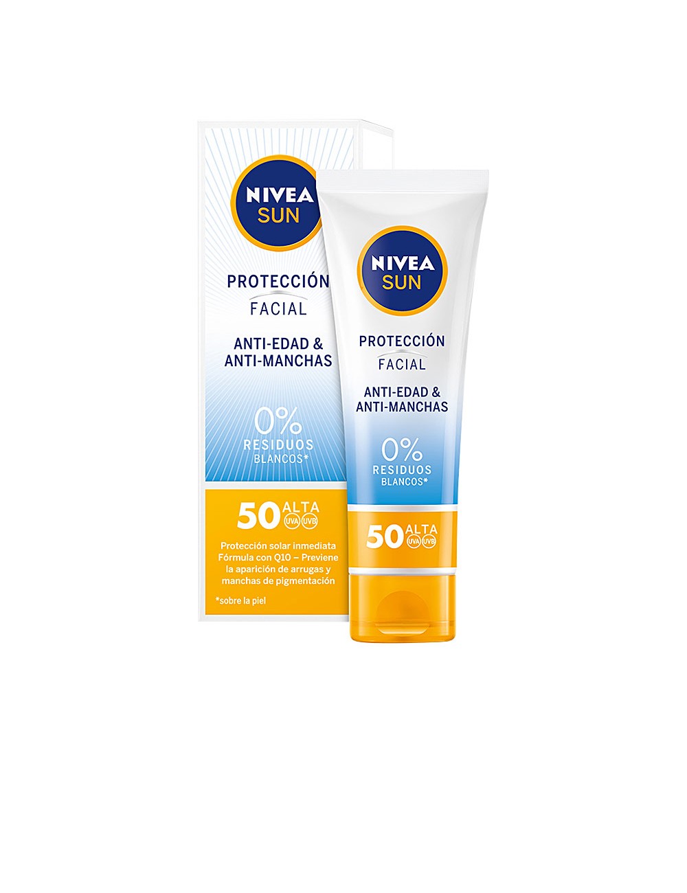 Crème solaire visage anti-tâches & anti-âge SPF50 50 ml NE100135