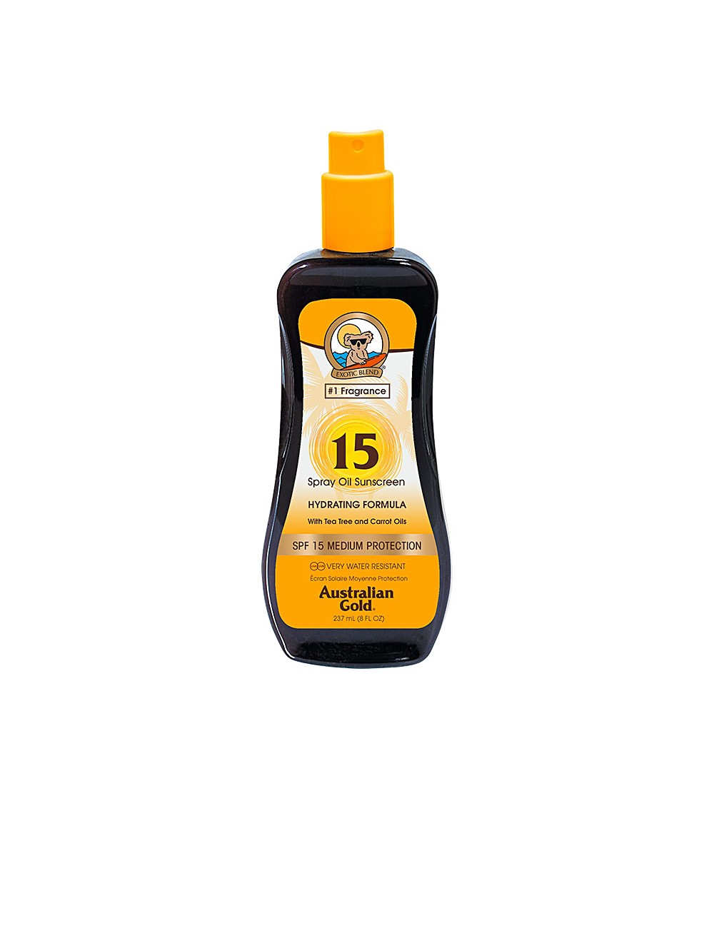 SUNSCREEN SPF15 spray oil hydrating formula 237 ml