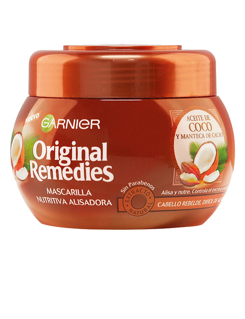 ORIGINAL REMEDIES masque aceite coco y cacao 300 ml
