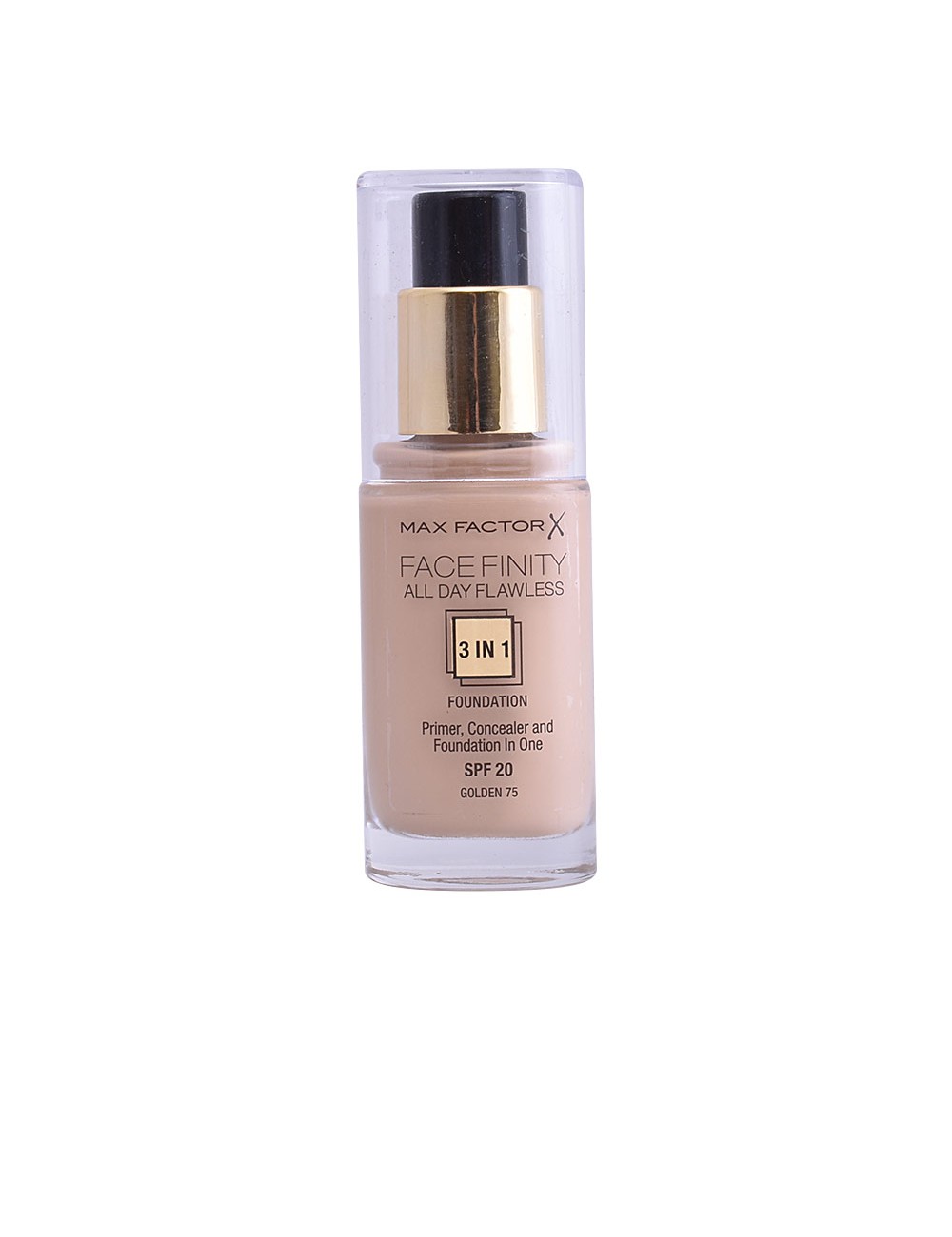 FACEFINITY ALL DAY FLAWLESS 3 IN 1 foundation 75-golden