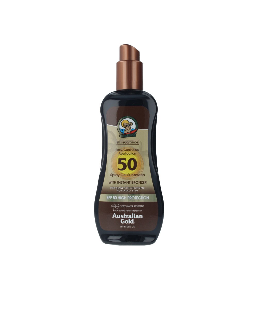 SUNSCREEN SPF50 spray gel with instant bronzer 237 ml