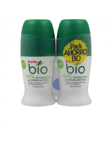 BIO NATURAL 0% Déodorant roll-on Pack 2 x 50 ml